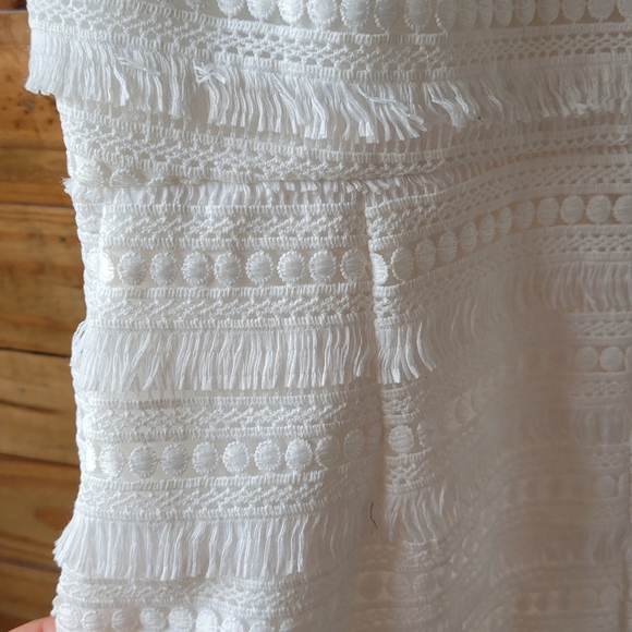 Alice & Trixie White Fringe Romper NWT - Picture 4 of 8